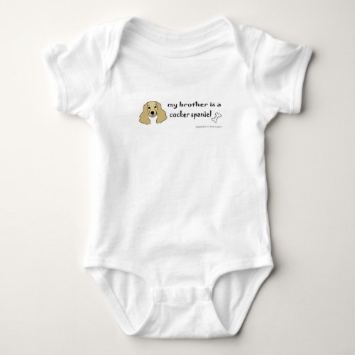 cocker spaniel baby bodysuit