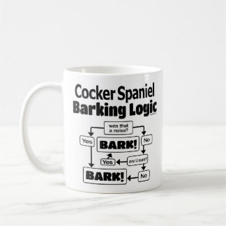 Cocker Spaniel Barking Logic Coffee Mug