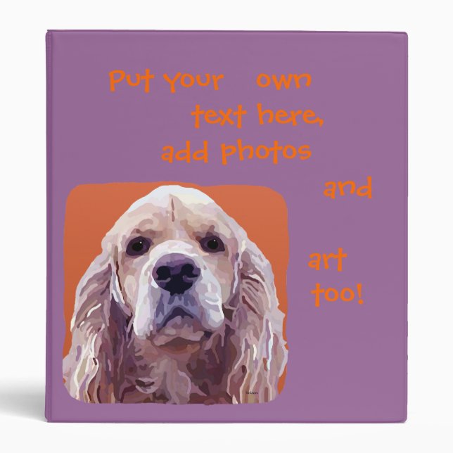Cocker Spaniel Binder (Front)