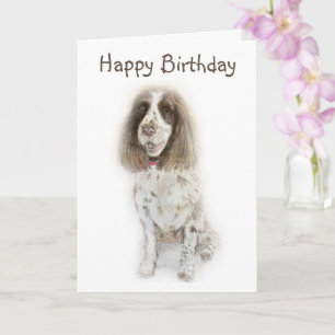 Cocker Spaniel birthday Card