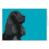 Cocker Spaniel - Black - Basic Breed Templates (Front Horizontal)