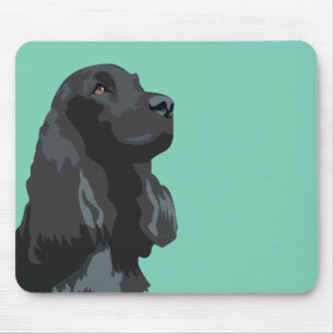 Cocker Spaniel - Black - Basic Breed Templates Mouse Pad