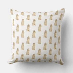 Cocker Spaniel (Blonde Tan Golden) Throw Pillow
