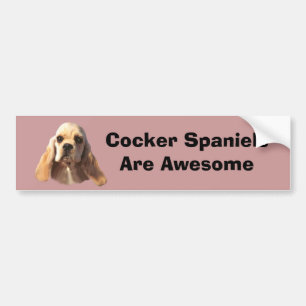 Cocker Spaniel Blondie Bumper Sticker