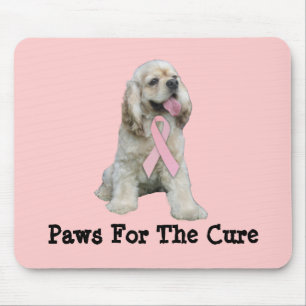 Cocker Spaniel Breast Cancer Mousepad