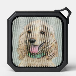 Cocker Spaniel Buff Painting - Original Dog Art Bluetooth Speaker