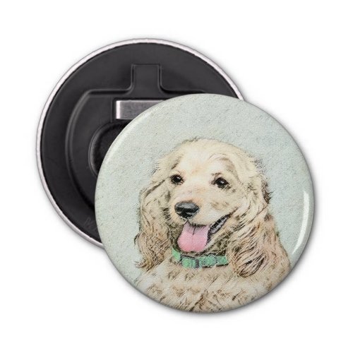 Cocker Spaniel Buff Painting _ Original Dog Art Bottle Opener