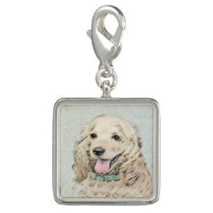 Cocker Spaniel Buff Painting - Original Dog Art Charm