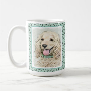 Cocker Spaniel Buff Painting - Original Dog Art Coffee Mug