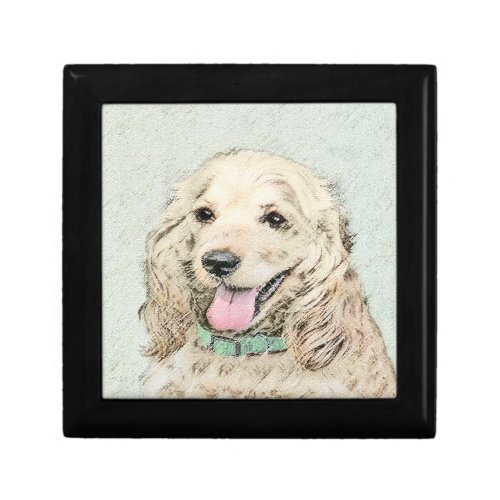 Cocker Spaniel Buff Painting _ Original Dog Art Gift Box