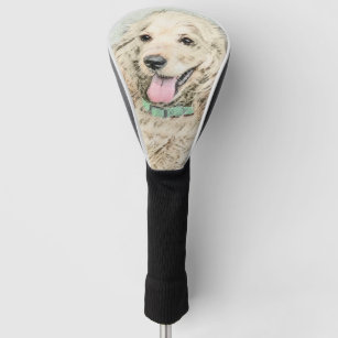 Cocker Spaniel Buff Painting - Original Dog Art Golf Head Cover