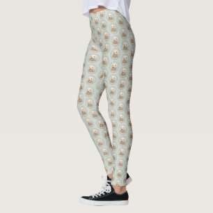 Cocker Spaniel Buff Painting - Original Dog Art Leggings