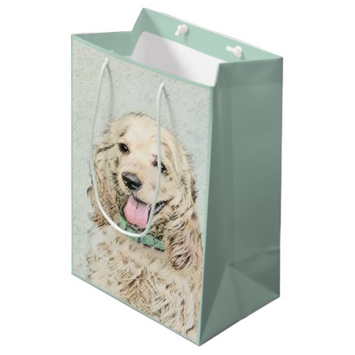Cocker Spaniel Buff Painting _ Original Dog Art Medium Gift Bag