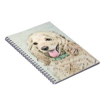 Cocker Spaniel Buff Painting - Original Dog Art Notebook | Zazzle