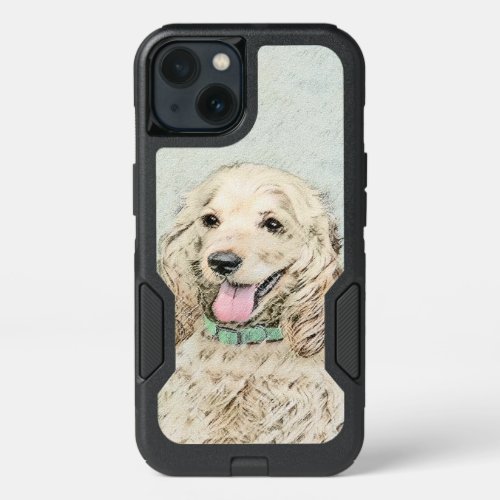 Cocker Spaniel Buff Painting _ Original Dog Art iPhone 13 Case