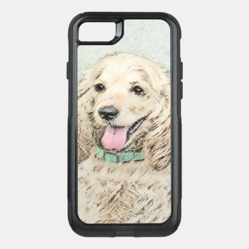 Cocker Spaniel Buff Painting _ Original Dog Art OtterBox Commuter iPhone SE87 Case