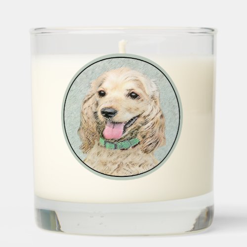 Cocker Spaniel Buff Painting _ Original Dog Art Scented Candle