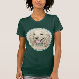 Cocker Spaniel Buff Painting - Original Dog Art T-Shirt
