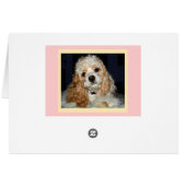 Cocker Spaniel Card (Back Horizontal)