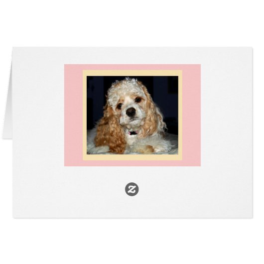 Cocker Spaniel Card (Back Horizontal)