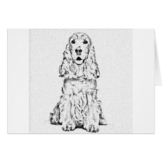 Cocker spaniel cards (Front Horizontal)
