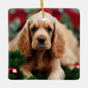 Cocker Spaniel Ceramic Ornament