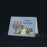Cocker Spaniel Chanukah Card Menorah4<br><div class="desc">Remembering family and friends during the Chanukah season is a wonderful way to keep in touch with the people you love and care about. I created these dog Chanukah cards with love and care and I am sure anyone who loves dogs will be delighted to receive them. You do have...</div>