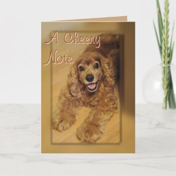 Cocker Spaniel Cheer You-customize Any Occasion Card by MakaraPhotos at Zazzle