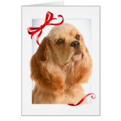 Cocker Spaniel Christmas Card (Front)
