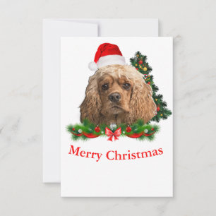 Cocker spaniel Christmas cards
