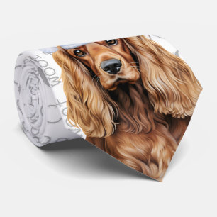 Cocker Spaniel Christmas Dog Lover Holiday Neck Tie