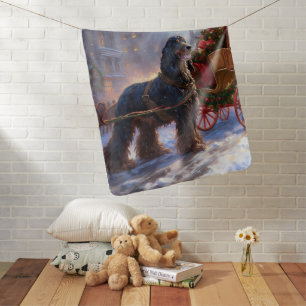 Cocker Spaniel Christmas Festive Season Baby Blanket