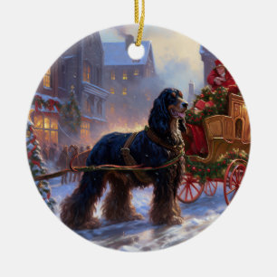 Cocker Spaniel Christmas Festive Season Ceramic Ornament