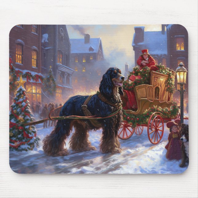 Cocker Spaniel Christmas Festive Season Mouse Pad (Front)