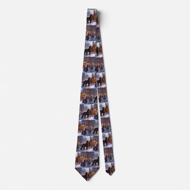 Cocker Spaniel Christmas Festive Season Neck Tie (Front)