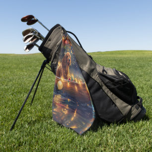 Cocker Spaniel Christmas Festive Voyage Golf Towel