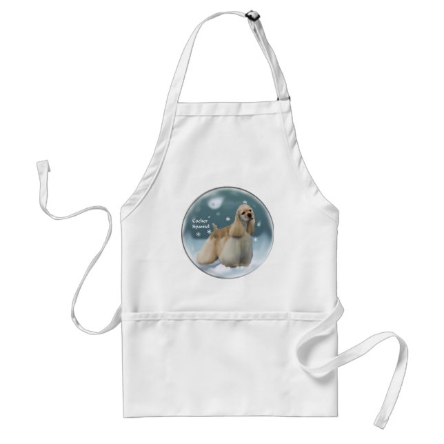 Cocker Spaniel Christmas Gifts Adult Apron (Front)