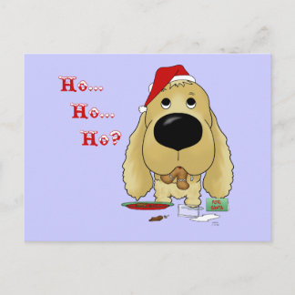 Cocker Spaniel Christmas Holiday Postcard