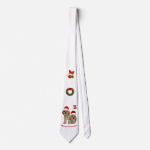 Cocker spaniel Christmas Neck Tie