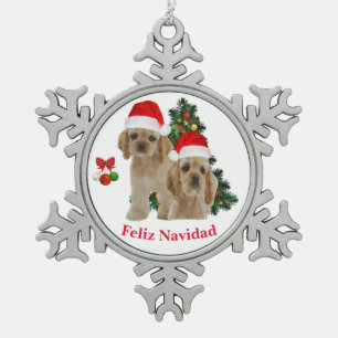 Cocker spaniel Christmas ornament