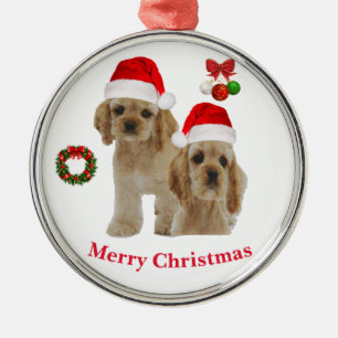 Cocker spaniel Christmas ornament