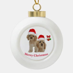 Cocker spaniel Christmas ornament