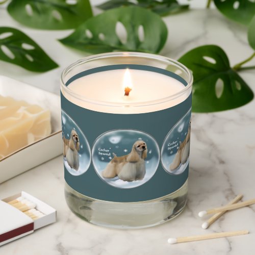 Cocker Spaniel Christmas Scented Candle