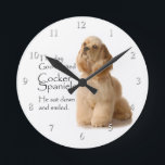 Cocker Spaniel Clock<br><div class="desc">This Cocker Spaniel clock is a great gift for any Cocker Spaniel lover.</div>