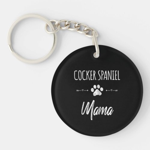 Cocker Spaniel  Cocker Spaniel Mama Cocker Lover Keychain