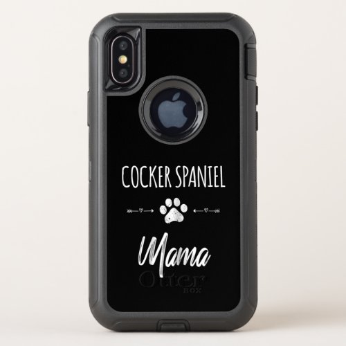 Cocker Spaniel  Cocker Spaniel Mama Cocker Lover OtterBox Defender iPhone XS Case