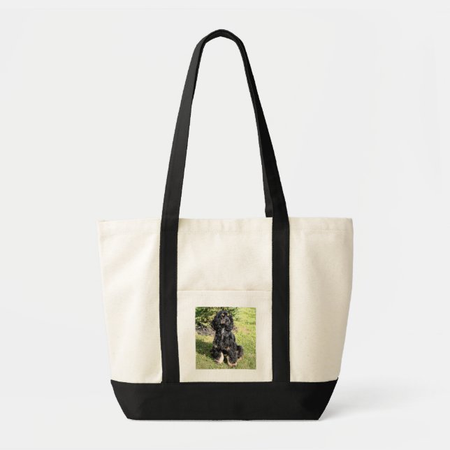 Cocker Spaniel Color Sketch Tote Bag (Front)