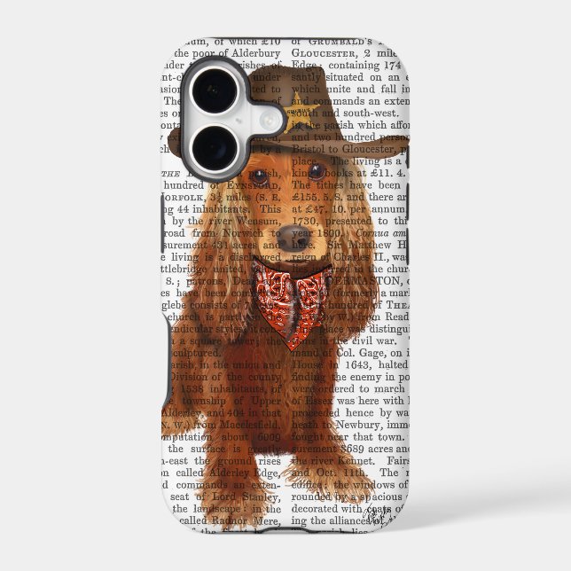 Cocker Spaniel Cowboy 2 Iphone Case (Back)