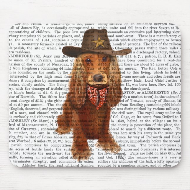 Cocker Spaniel Cowboy 2 Mouse Pad (Front)