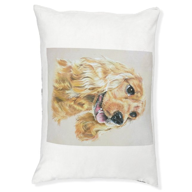 Cocker Spaniel Custom Dog Bed (Front Vertical)